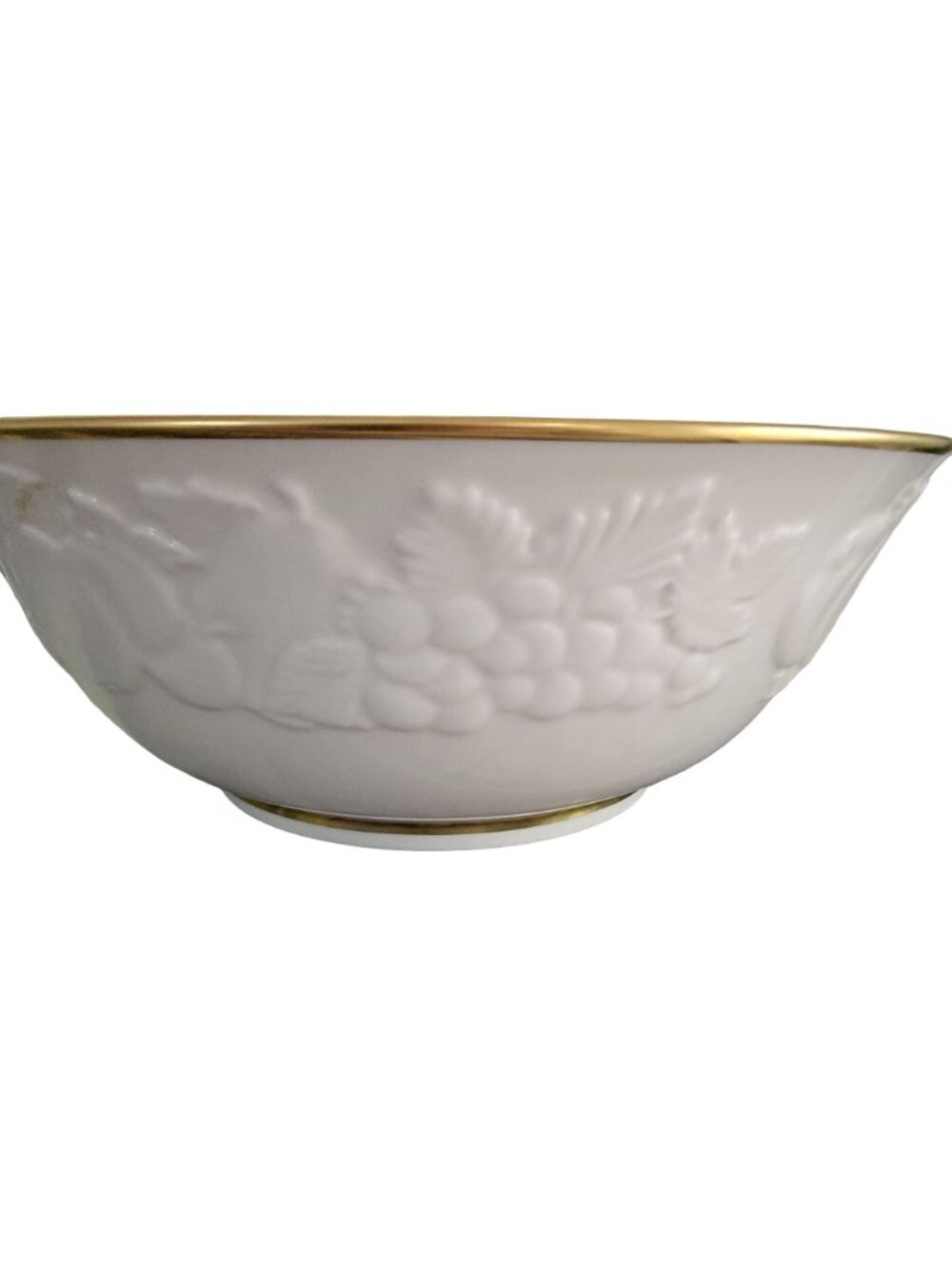 Lenox Fruits of Life Serving Bowl 9" Ivory Porcelain Gold Trim - Picture 4 of 7